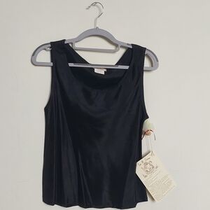 Tea & Scones Elegant Black Women's Top Size xs